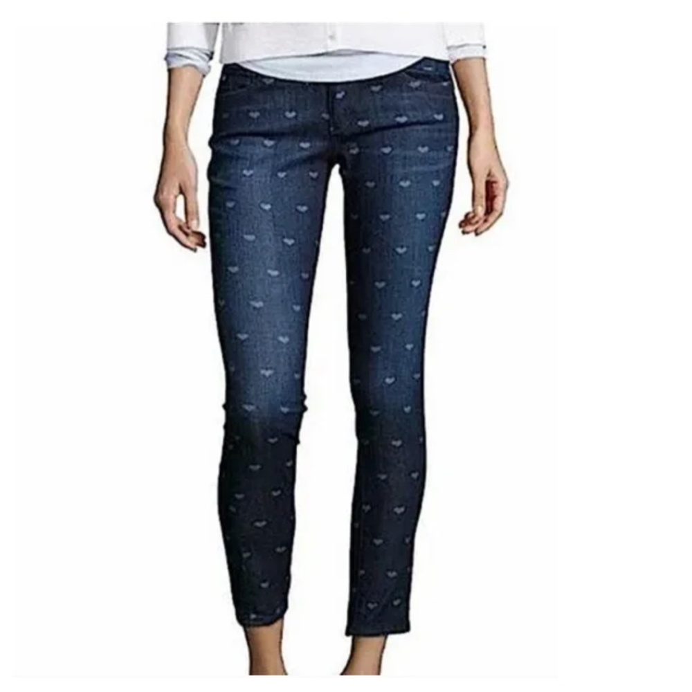 New with Tags - AG The Stevie Ankle Slim Straight Heart Jean. Size 25